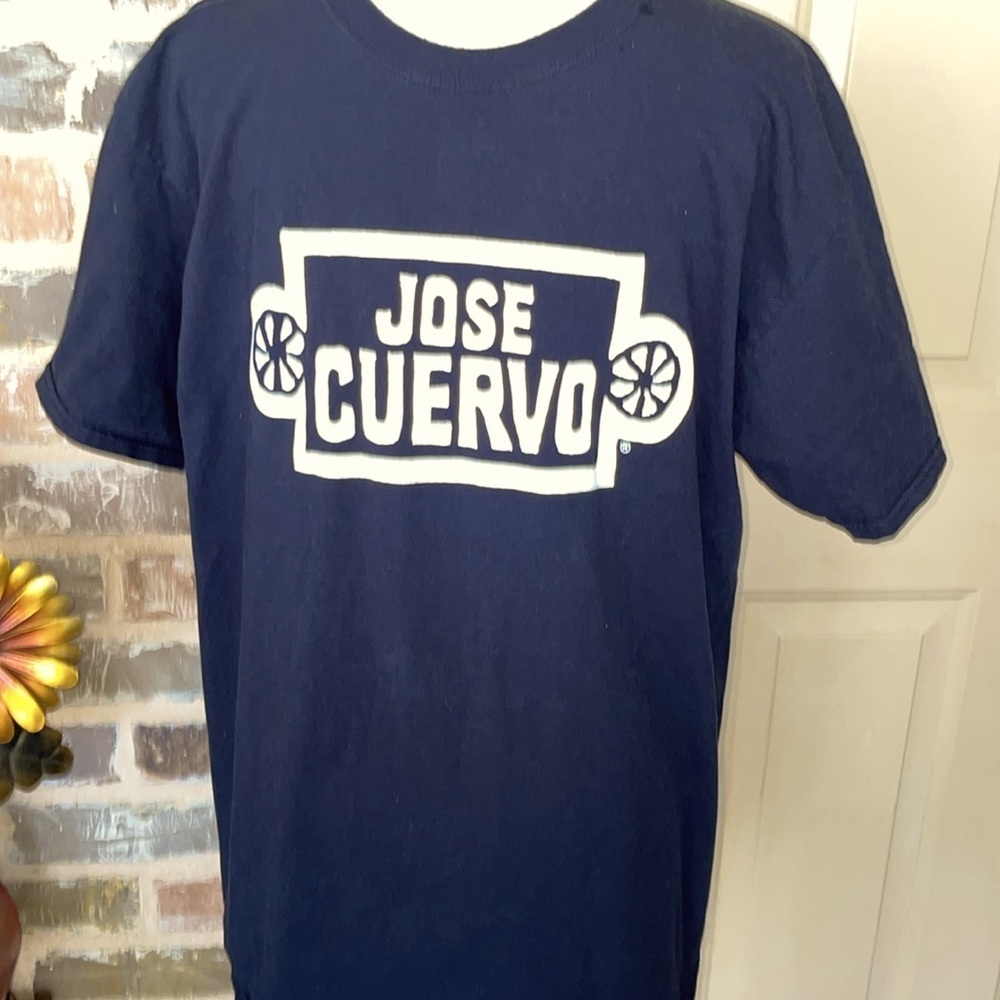 JOSE CUERVO Vintage Graphic T Shirt Black White Logo with Limes Size Large - Picture 4 of 6